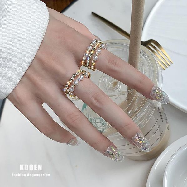 cluster rings european and american luxury pearl crystal open ring fashion korean women's jewelry nightclub exaggerated high sense, Golden;silver
cluster rings european and american luxury pearl crystal open ring fashion korean women's jewelry nightclub exaggerated high sense, Golden;silver