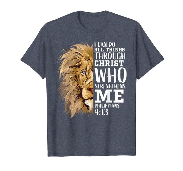 Christian Gift Men Lion Philippians 4:13 Religious Verse Him T-Shirt, Mainly pictures
Christian Gift Men Lion Philippians 4:13 Religious Verse Him T-Shirt, Mainly pictures