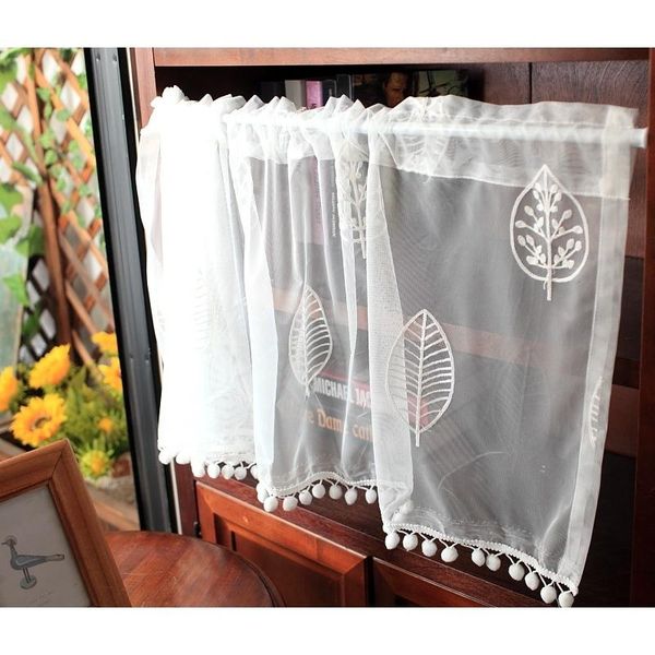 curtain & drapes american leaves embroidery half-curtain coffee kitchen partition white short small for cabinet and door
curtain & drapes american leaves embroidery half-curtain coffee kitchen partition white short small for cabinet and door
