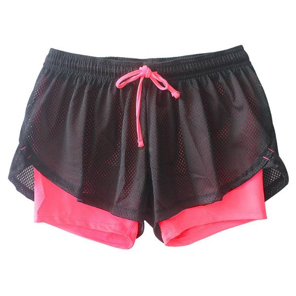 women's shorts women double layer elastic breathable mesh quick drying for fitness running ql sale, White;black
women's shorts women double layer elastic breathable mesh quick drying for fitness running ql sale, White;black