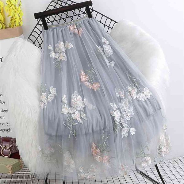 summer high waist slimming elastic mesh embroidered skirt all-match casual simple women a-line long sipping 210527, Black
summer high waist slimming elastic mesh embroidered skirt all-match casual simple women a-line long sipping 210527, Black