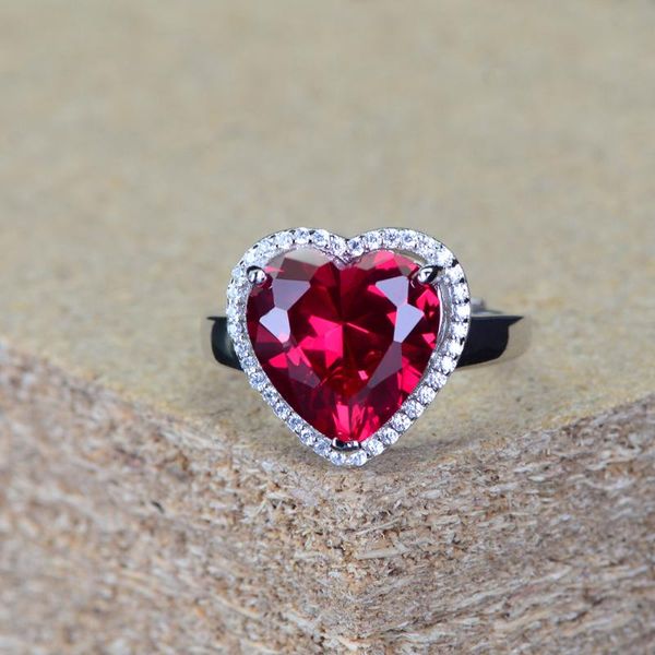 Cluster Rings Fashion Vintage 925 Sterling Silver Love Heart Ruby Gemstone Opening Women Adjustable Ring Wedding Band Jewelry Wholesale
Cluster Rings Fashion Vintage 925 Sterling Silver Love Heart Ruby Gemstone Opening Women Adjustable Ring Wedding Band Jewelry Wholesale