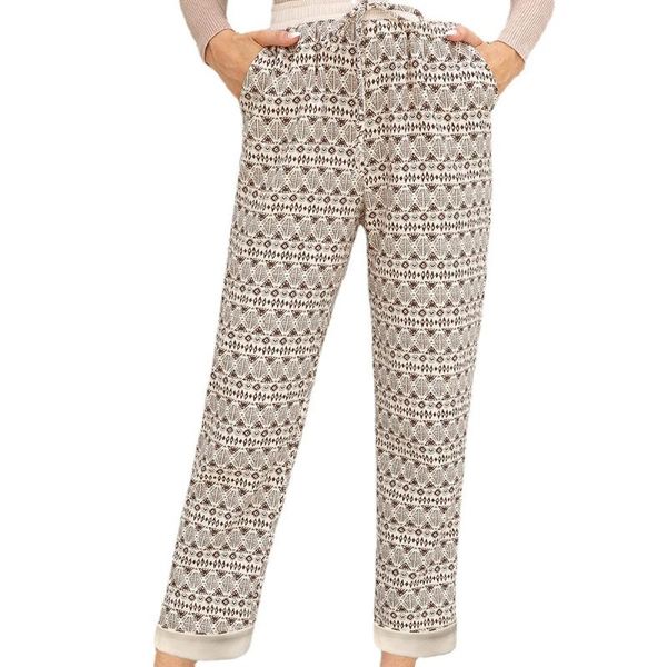 women's pants & capris fashion temperament 2021 spring / summer for women printed tether casual loose straight trousers pantalones, Black;white
women's pants & capris fashion temperament 2021 spring / summer for women printed tether casual loose straight trousers pantalones, Black;white
