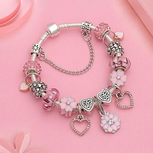 charm bracelets stylish ink heart flower bracelet silver color diy bead women bangle jewelry, Golden;silver
charm bracelets stylish ink heart flower bracelet silver color diy bead women bangle jewelry, Golden;silver