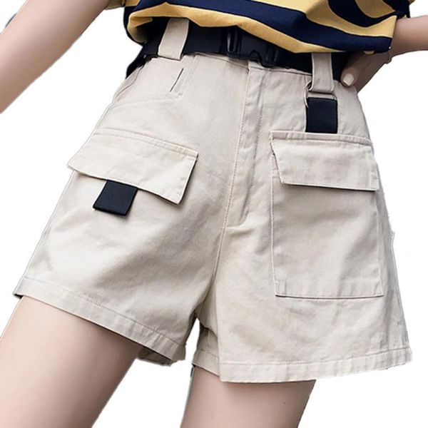 women's shorts 2021 arrival women casual summer high waist all-match pure cotton adjustable cargo for shopping pantalones, White;black
women's shorts 2021 arrival women casual summer high waist all-match pure cotton adjustable cargo for shopping pantalones, White;black