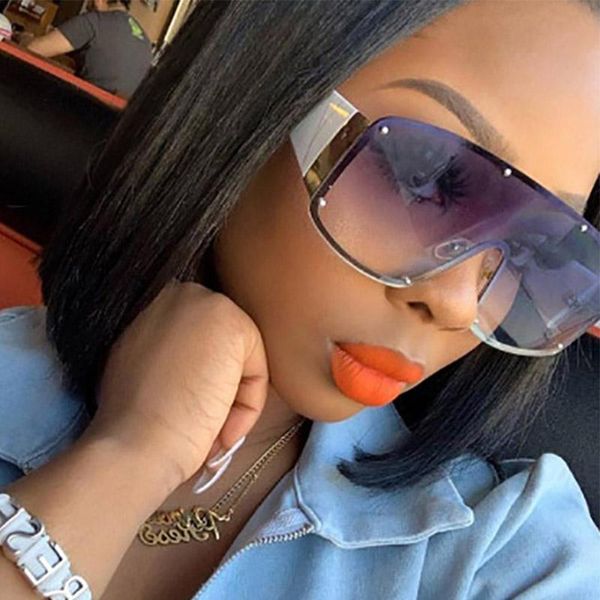 sunglasses fashion one-piece pilot men oversized shades women metal rimless trend sun glasses unique eyewear uv400, White;black
sunglasses fashion one-piece pilot men oversized shades women metal rimless trend sun glasses unique eyewear uv400, White;black