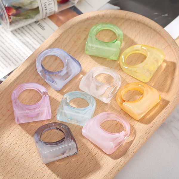 20pcs 2021 vintage acrylic geometric rings for women colorful transparent irregular resin ring girls party birthday jewelry, Silver
20pcs 2021 vintage acrylic geometric rings for women colorful transparent irregular resin ring girls party birthday jewelry, Silver
