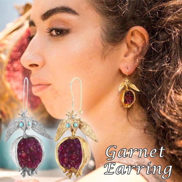 golden pomegranate earrings fashion simulated pomegranate women female ear jewelry fou99, Silver
golden pomegranate earrings fashion simulated pomegranate women female ear jewelry fou99, Silver