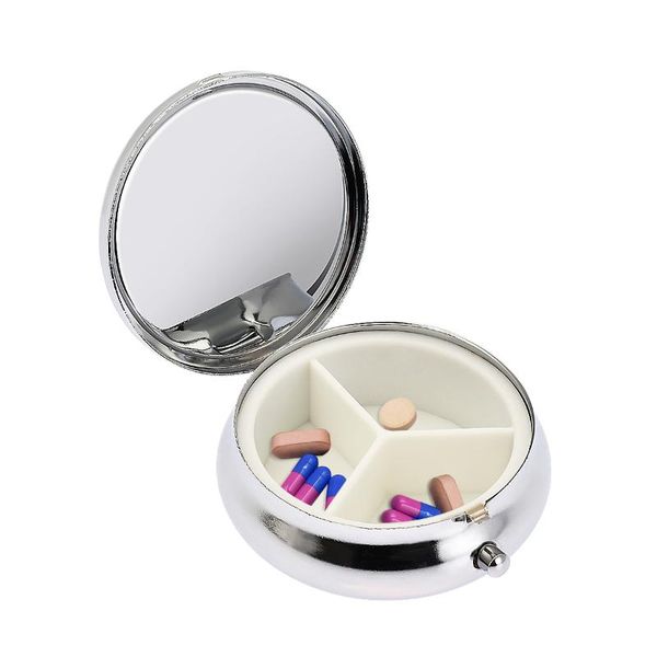 1pcs portable metal pillbox container keychain tablet storage case key ring health care splitters
1pcs portable metal pillbox container keychain tablet storage case key ring health care splitters