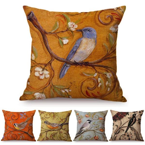 cushion/decorative pillow vintage style oil painting birds cushion covers european retro flowers 3d art cover cotton linen case
cushion/decorative pillow vintage style oil painting birds cushion covers european retro flowers 3d art cover cotton linen case