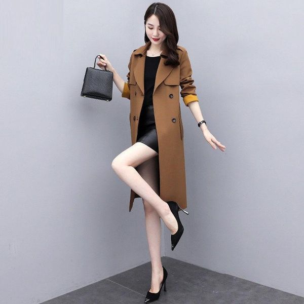 women's trench coats 2021 coat womens spring autumn long fashion double breasted windbreaker belt slim female overcoat plus size 3xl, Tan;black
women's trench coats 2021 coat womens spring autumn long fashion double breasted windbreaker belt slim female overcoat plus size 3xl, Tan;black