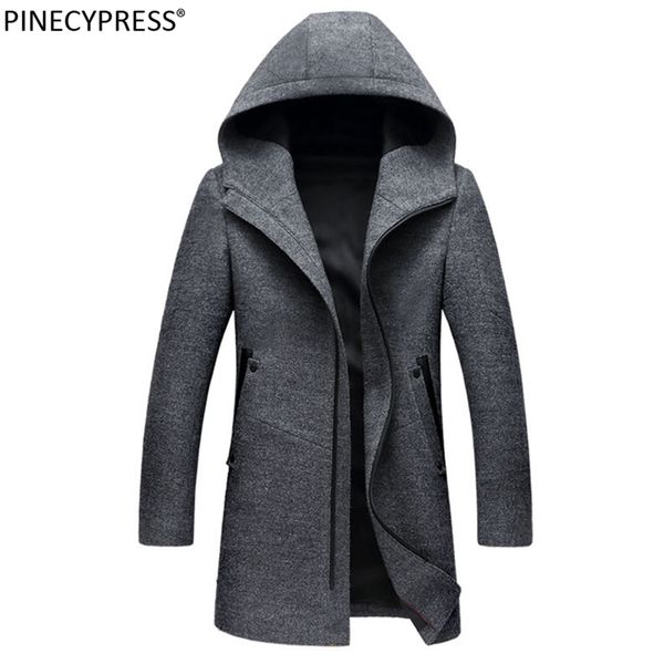 man wool hooded jacket long hoodie zipper casual black grey male trench pockets overcoat warm men woolen coat 211122
man wool hooded jacket long hoodie zipper casual black grey male trench pockets overcoat warm men woolen coat 211122