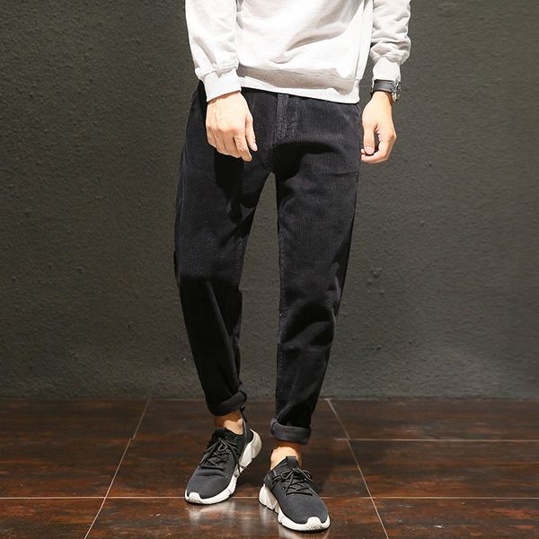 2021 new autumn newly fashion men jeans loose fit embroidery designer casual corduroy harem pants streetwear hip hop wide leg trousers w27i, Blue
2021 new autumn newly fashion men jeans loose fit embroidery designer casual corduroy harem pants streetwear hip hop wide leg trousers w27i, Blue