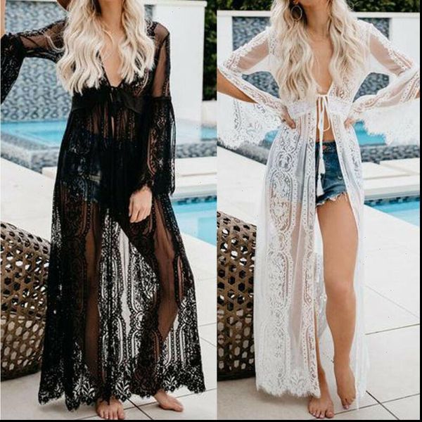 2021 women`s beach bikini cover up long lace dresses summer crochet maxi dress swimwear outwear kaftan dress, Black;gray
2021 women`s beach bikini cover up long lace dresses summer crochet maxi dress swimwear outwear kaftan dress, Black;gray