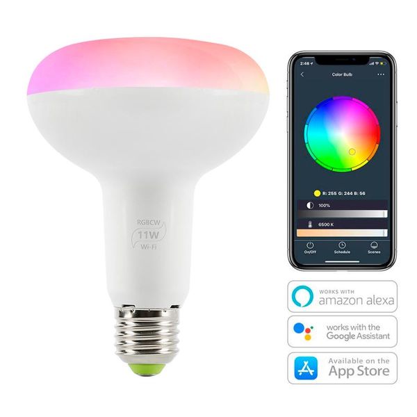 bulbs smart bulb wifi light e27/e26 11w rgbw dimmable wireless remote control lamp led alexa google home
bulbs smart bulb wifi light e27/e26 11w rgbw dimmable wireless remote control lamp led alexa google home