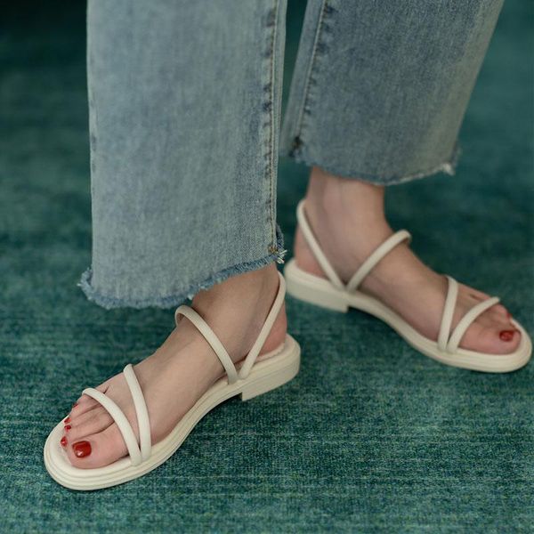 sandals casual soft-soled flat slippers women's summer style thin straps thick-soled fairy beach, Black
sandals casual soft-soled flat slippers women's summer style thin straps thick-soled fairy beach, Black