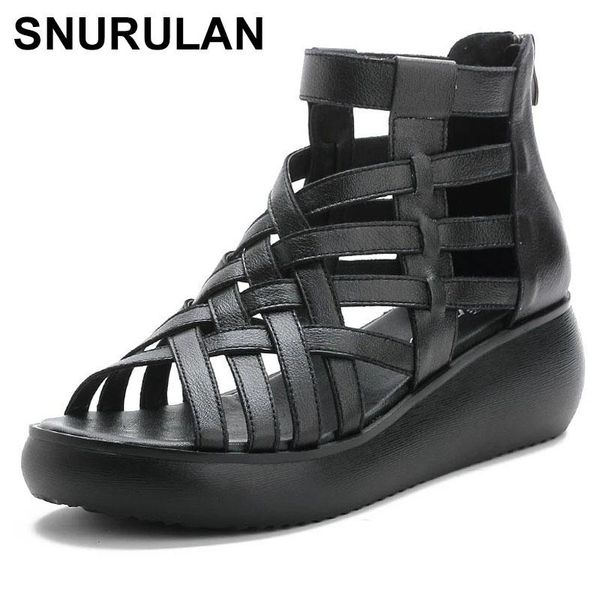 sandals snurulan women shoes2021 style summer retro slope with casual bag cowhide fish mouth, Black
sandals snurulan women shoes2021 style summer retro slope with casual bag cowhide fish mouth, Black