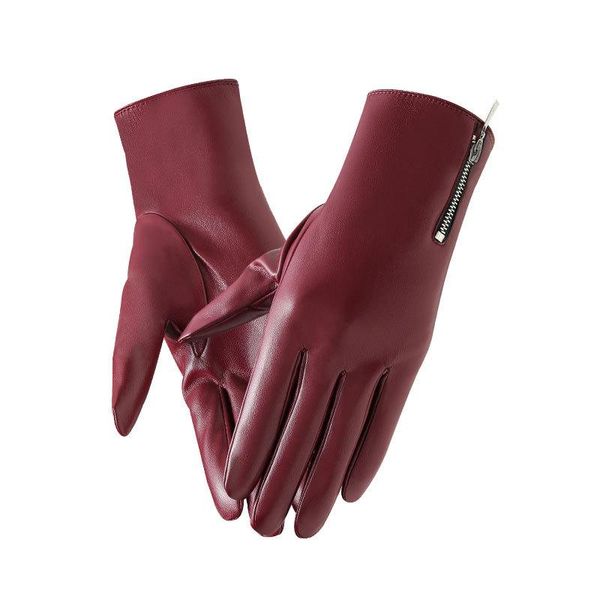 five fingers gloves winter women keep warm touch screen thin fleece not bloated pu leather waterproof fashion zipper solid cycling drive, Blue;gray
five fingers gloves winter women keep warm touch screen thin fleece not bloated pu leather waterproof fashion zipper solid cycling drive, Blue;gray