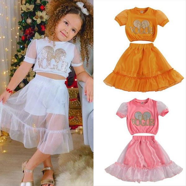 3 colors fashion kids girls clothes sets 2pcs letter print puff sleeve t shirts shorts mesh lace dress, White
3 colors fashion kids girls clothes sets 2pcs letter print puff sleeve t shirts shorts mesh lace dress, White