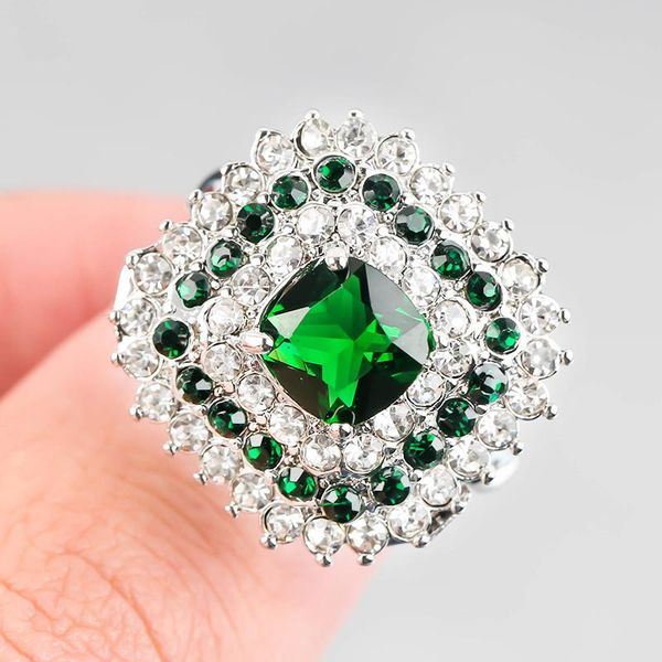wedding rings classic filled crystal for women jewelry green stone engagement bridal couple finger party gift, Slivery;golden
wedding rings classic filled crystal for women jewelry green stone engagement bridal couple finger party gift, Slivery;golden
