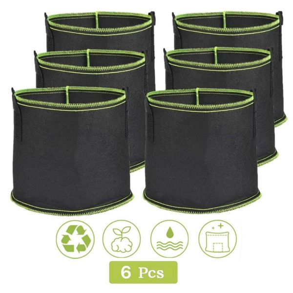 planters & pots 6pc gal plant growth bag home yard non woven breathable wear resistant easy to clean vegetable flower planting
planters & pots 6pc gal plant growth bag home yard non woven breathable wear resistant easy to clean vegetable flower planting