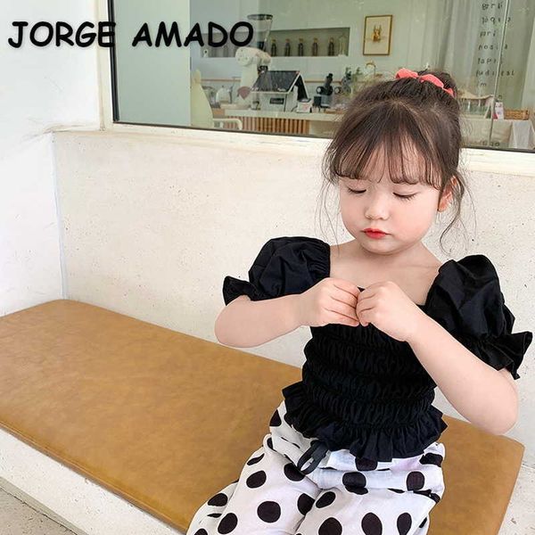 spring korean style kids girls shirts short puff sleeves elastic bust blouses sweet children clothes e6772 210610, White;black
spring korean style kids girls shirts short puff sleeves elastic bust blouses sweet children clothes e6772 210610, White;black