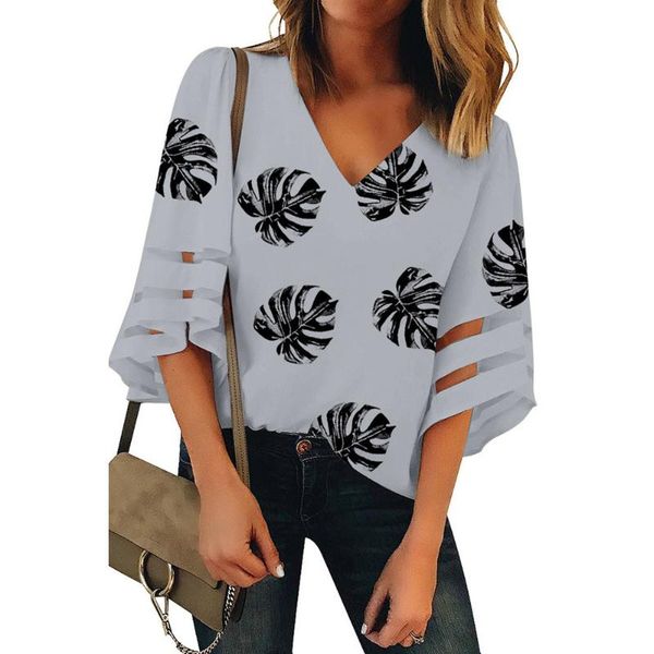 women's blouses & shirts women short sleeve blouse fashion v neck printed ladies shirt 2021 summer vintage female casual elegant pullov, White
women's blouses & shirts women short sleeve blouse fashion v neck printed ladies shirt 2021 summer vintage female casual elegant pullov, White
