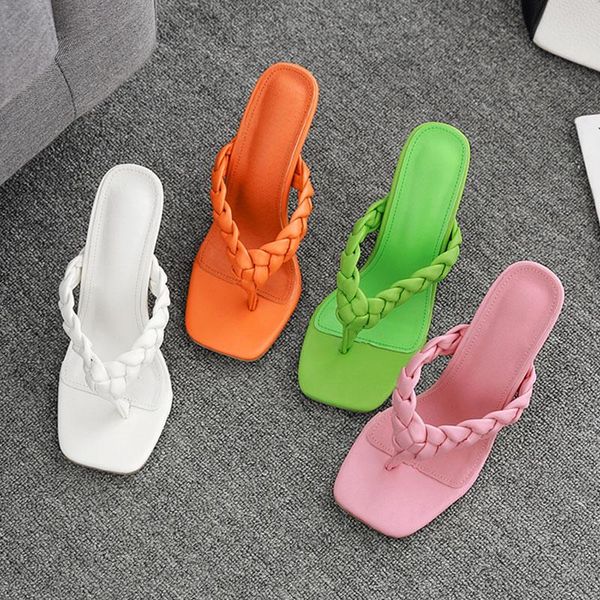 slippers women summer slides fashion weave slipper green orange thin heel ladies sandal shoe female beach flip flop, Black
slippers women summer slides fashion weave slipper green orange thin heel ladies sandal shoe female beach flip flop, Black