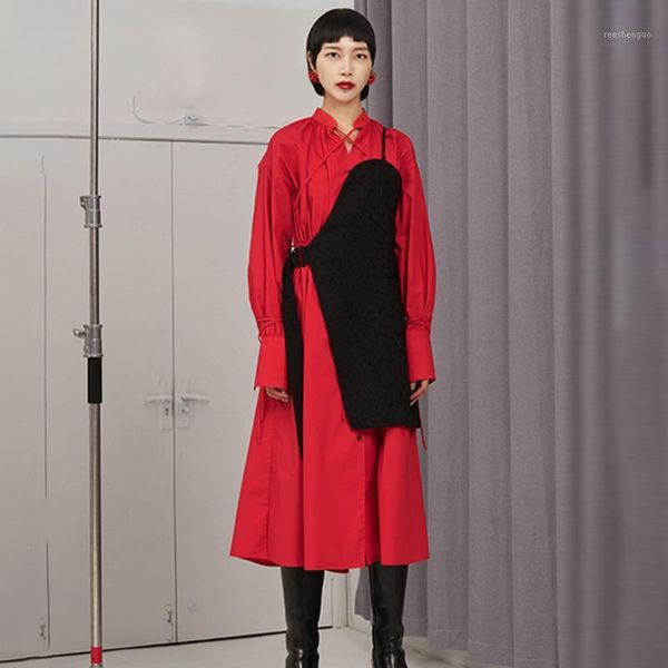 women's vests women loose fit black bandage vent asymmetrical vest v-collar sleeveless fashion tide spring autumn 2021 1n376, Black;white
women's vests women loose fit black bandage vent asymmetrical vest v-collar sleeveless fashion tide spring autumn 2021 1n376, Black;white