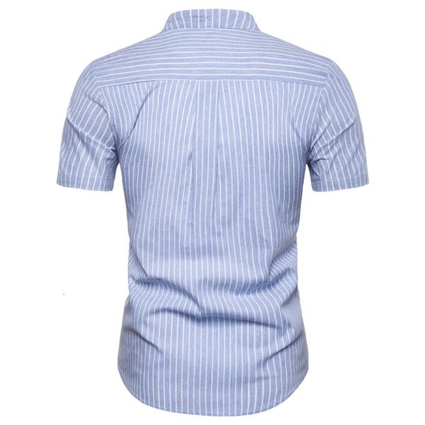 2021 new blue man shirt cotton spring autumn casual short sleeve shirts 1pqm, White;black
2021 new blue man shirt cotton spring autumn casual short sleeve shirts 1pqm, White;black
