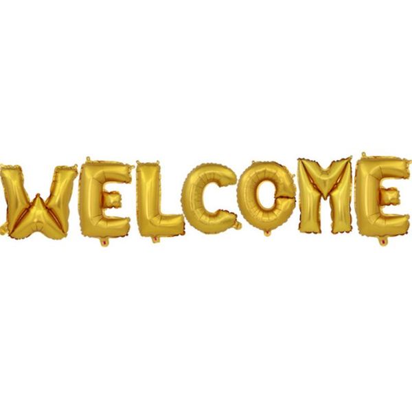 party decoration 7pcs/set gold silver letters ballons welcome foil balloons for birthday wedding decor event supplies 16inch
party decoration 7pcs/set gold silver letters ballons welcome foil balloons for birthday wedding decor event supplies 16inch