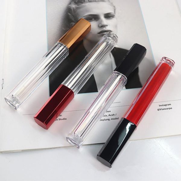 4.5ml empty clear lip gloss tubes plastic lipgloss bottle lipstick mini sample cosmetic container with black/red/rose gold cap
4.5ml empty clear lip gloss tubes plastic lipgloss bottle lipstick mini sample cosmetic container with black/red/rose gold cap