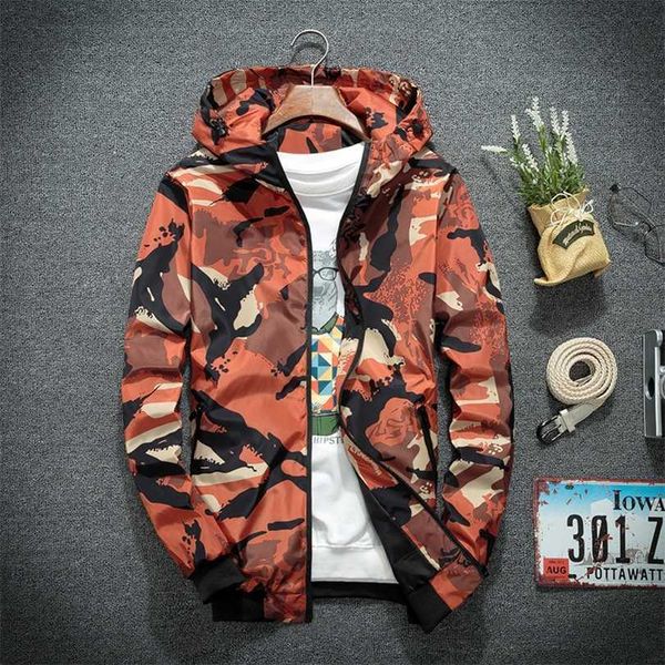 male windbreaker men clothing jackets clothes for streetwear autumn winter camouflage hooded coats casual zipper 211214, Black;brown
male windbreaker men clothing jackets clothes for streetwear autumn winter camouflage hooded coats casual zipper 211214, Black;brown