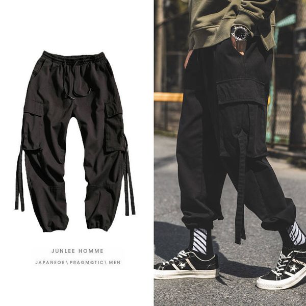 2021 new homem carga sweatpants basculador camuflagem bolsos laterais estilo moda high street casual hip hop calas legais dos l9qm, Black
2021 new homem carga sweatpants basculador camuflagem bolsos laterais estilo moda high street casual hip hop calas legais dos l9qm, Black