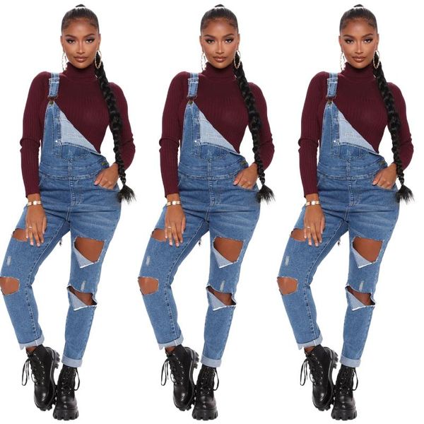 Women's Jumpsuits & Rompers Ladies' Suspender Jumpsuit Casual Denim Small Instep Female Slim Jeans Big Hole, Black;white
Women's Jumpsuits & Rompers Ladies' Suspender Jumpsuit Casual Denim Small Instep Female Slim Jeans Big Hole, Black;white