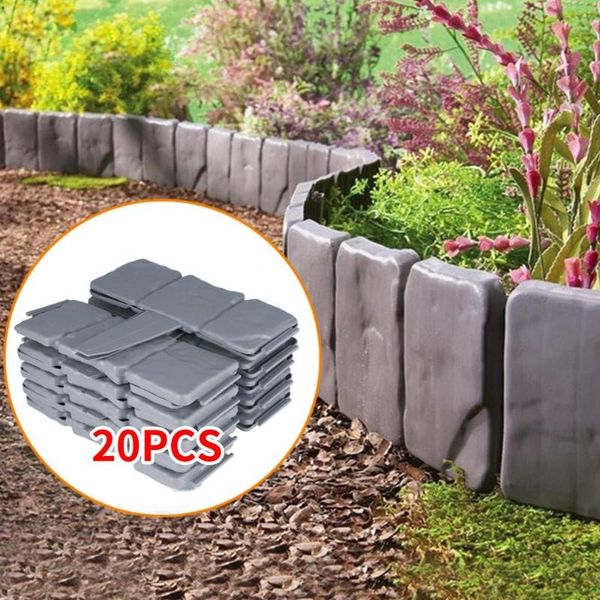 fencing, trellis & gates set of 20 pcs garden fence cobbled stone effect lawn edging plant border
fencing, trellis & gates set of 20 pcs garden fence cobbled stone effect lawn edging plant border