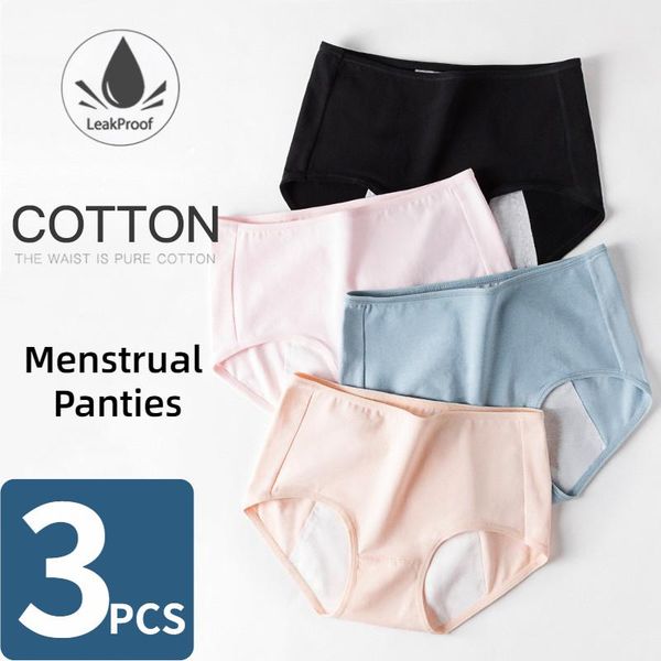women's panties 3pcs pure cotton women/girls menstrual period leakproof large plus size briefs incontinence underwear female lingerie, Black;pink
women's panties 3pcs pure cotton women/girls menstrual period leakproof large plus size briefs incontinence underwear female lingerie, Black;pink