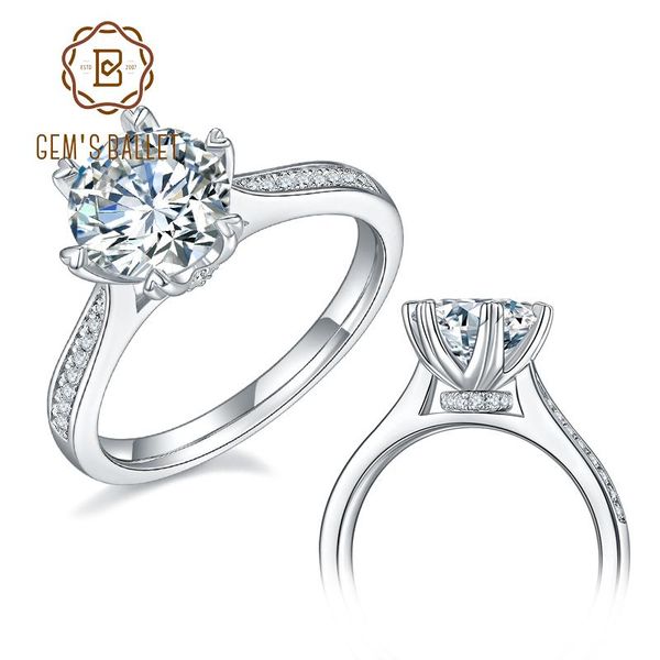 cluster rings gem's ballet 925 sterling silver moissanite ring 1ct 2ct 3ct round channel engagement for women wedding jewelry, Golden;silver
cluster rings gem's ballet 925 sterling silver moissanite ring 1ct 2ct 3ct round channel engagement for women wedding jewelry, Golden;silver