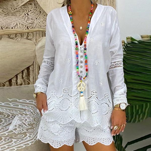 women's tracksuits autumn fashion v neck women two piece set casual button pullover + loose short outfits summer elegant long sleeve sh, Gray
women's tracksuits autumn fashion v neck women two piece set casual button pullover + loose short outfits summer elegant long sleeve sh, Gray