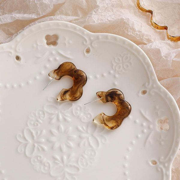hoop & huggie minar sweet brown color tortoiseshell flower earrings for women 2021 korean clear acetate floral open brincos, Golden;silver
hoop & huggie minar sweet brown color tortoiseshell flower earrings for women 2021 korean clear acetate floral open brincos, Golden;silver
