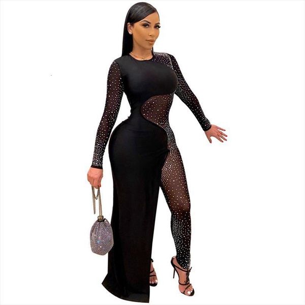 black bodycon elegant women rompers rhinestone sheer mesh club party one piece outfit overalls, Black;white
black bodycon elegant women rompers rhinestone sheer mesh club party one piece outfit overalls, Black;white