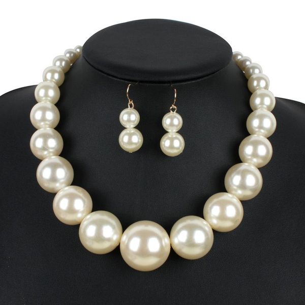 earrings & necklace large man-made pearl handmade beaded necklaces chokers earring sets for women girl party club wedding birthday fashion j, Silver
earrings & necklace large man-made pearl handmade beaded necklaces chokers earring sets for women girl party club wedding birthday fashion j, Silver