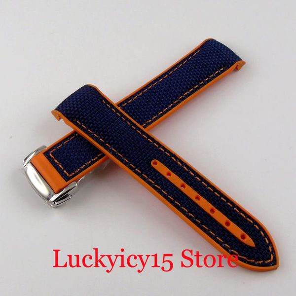 watch bands blue orange/black rubber band 20mm windth strap with steel folding clasp, Black;brown
watch bands blue orange/black rubber band 20mm windth strap with steel folding clasp, Black;brown