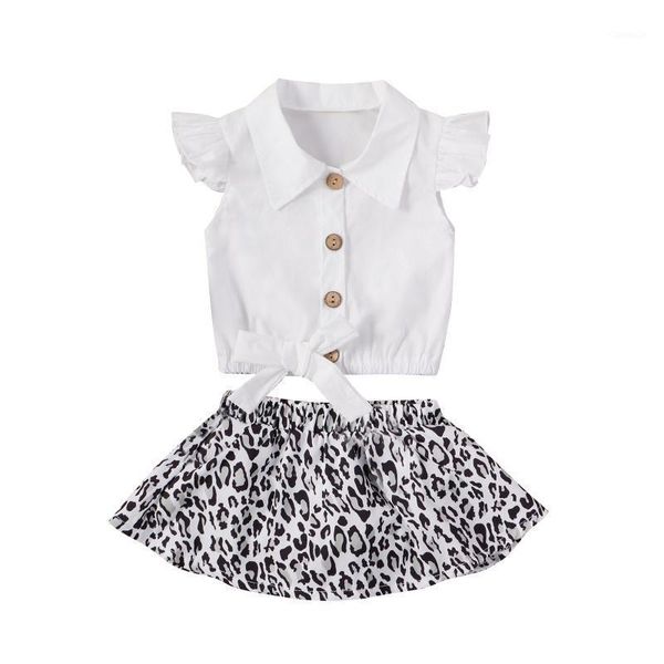 clothing sets opperiaya 2pc summer outfit turn-down collar short sleeves single-breasted shirts leopard print elastic skirts shorts baby gir, White
clothing sets opperiaya 2pc summer outfit turn-down collar short sleeves single-breasted shirts leopard print elastic skirts shorts baby gir, White