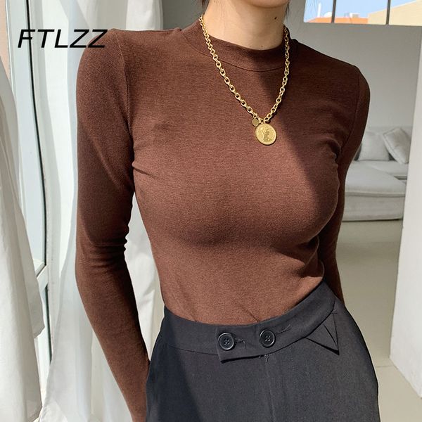 2021 new women slim t shirts fashion spring autumn long sleeve bodycon woman streetwear tee shirt j4ur, White 
2021 new women slim t shirts fashion spring autumn long sleeve bodycon woman streetwear tee shirt j4ur, White