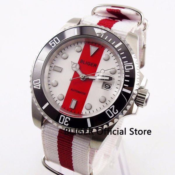 wristwatches 40mm big dial men's watch steel ceramic bezel luminous sapphire glass miyota automatic movement wristwatch, Slivery;brown
wristwatches 40mm big dial men's watch steel ceramic bezel luminous sapphire glass miyota automatic movement wristwatch, Slivery;brown