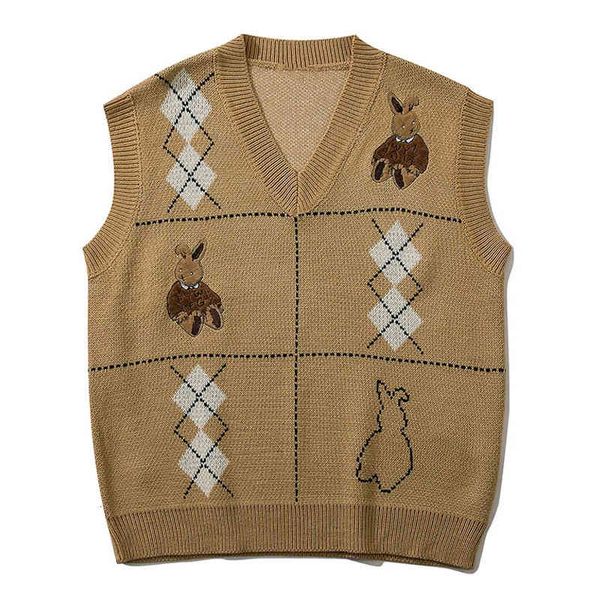 men's sweaters suéter vintage para homens, colete bordado com coelho pulôver de malha estilo universitário harajuku mulheres e ww4d, White;black
men's sweaters suéter vintage para homens, colete bordado com coelho pulôver de malha estilo universitário harajuku mulheres e ww4d, White;black