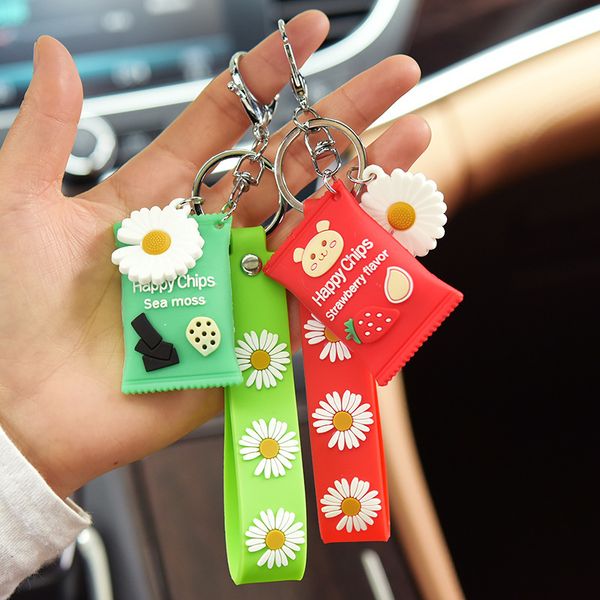 2021 fashion keychain new daisy key ring candy creative bag car pendant accessories gifts, Silver
2021 fashion keychain new daisy key ring candy creative bag car pendant accessories gifts, Silver