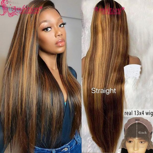 lace wigs ambition human hair front pre plucked highlight deep parting 13x6 180% full density wig for women, Black;brown
lace wigs ambition human hair front pre plucked highlight deep parting 13x6 180% full density wig for women, Black;brown