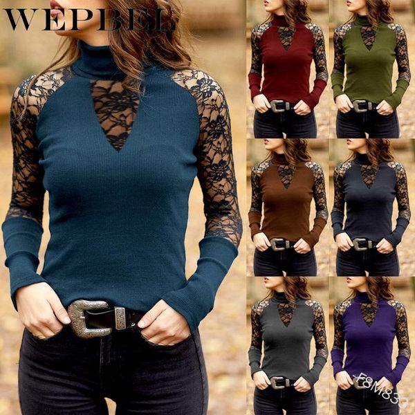 women's t-shirt mandylandy women autumn lace patchwork hollow out pullover shirt lady elegant vintage long sleeve turtleneck bottoming, White
women's t-shirt mandylandy women autumn lace patchwork hollow out pullover shirt lady elegant vintage long sleeve turtleneck bottoming, White